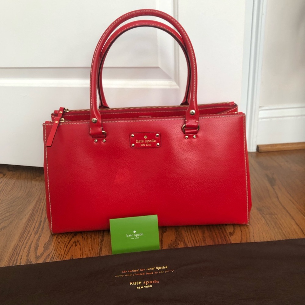 Kate Spade Wellesley Martine bag geranium red
